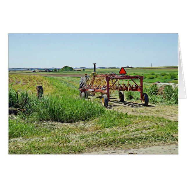 Trekker op de Kaart van het Boerderij (Voorkant Horizontaal)