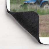 Trekker op het veld muismat (Hoek)