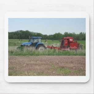 Trekker op het veld muismat