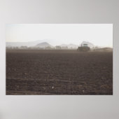 Trekker op het veld poster (Voorkant)