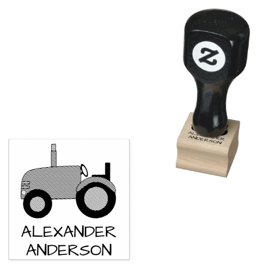 Trekker personaliseren rubberstempel (Gestempeld)