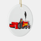 Trekker Pulling Keramisch Ornament (Rechts)