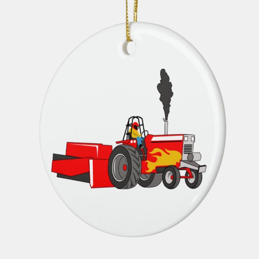 Trekker Pulling Keramisch Ornament (Links)