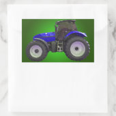 trekker rechthoekige sticker (Tas)