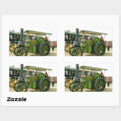 trekker rechthoekige sticker (Vel)