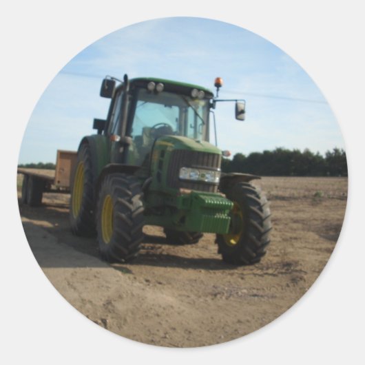 trekker ronde sticker (Voorkant)