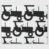 trekker silhouet Boerderij Apparatuur Icon Cadeaupapier (Vlak)