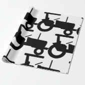 trekker silhouet Boerderij Apparatuur Icon Cadeaupapier (Uitgerold)