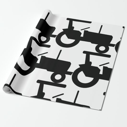  trekker silhouet Boerderij Apparatuur Icon Cadeaupapier (Uitgerold)