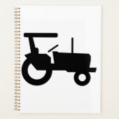  trekker silhouet Boerderij Apparatuur Icon Planner (Voorkant)