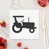  trekker silhouet Boerderij Apparatuur Icon Servet (Insitu)