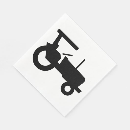  trekker silhouet Boerderij Apparatuur Icon Servet (Hoek)