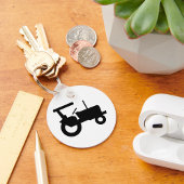  trekker silhouet Boerderij Apparatuur Icon Sleutelhanger