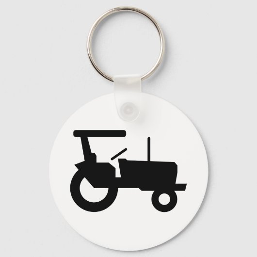  trekker silhouet Boerderij Apparatuur Icon Sleutelhanger (Voorkant)