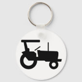  trekker silhouet Boerderij Apparatuur Icon Sleutelhanger (Achterkant)