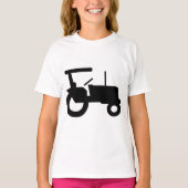  trekker silhouet Boerderij Apparatuur Icon T-shirt (Voorkant)