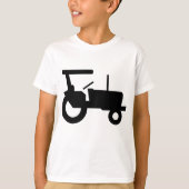  trekker silhouet Boerderij Apparatuur Icon T-shirt (Voorkant)