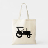  trekker silhouet Boerderij Apparatuur Icon Tote Bag (Achterkant)