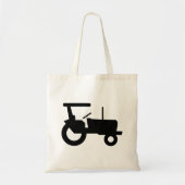  trekker silhouet Boerderij Apparatuur Icon Tote Bag (Voorkant)