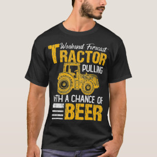 Trekker Trekken Weekend Forecast Tractor Bier GIF T-shirt