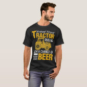 Trekker Trekken Weekend Forecast Tractor Bier GIF T-shirt (Voorkant volledig)