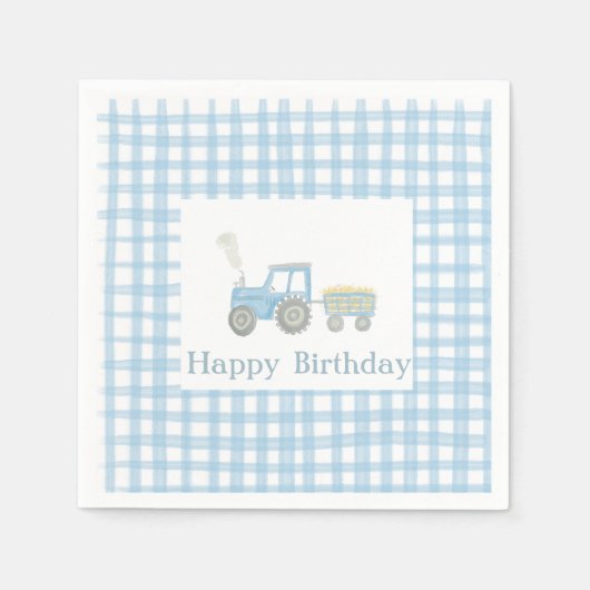 Trekker verjaardag servetten (Voorkant)