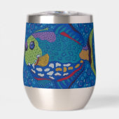 Trekker Vis Wijn Tumbler (Voorkant)
