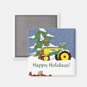 Trekker voor Kerstmis Magneet (Voorkant / Achterkant)