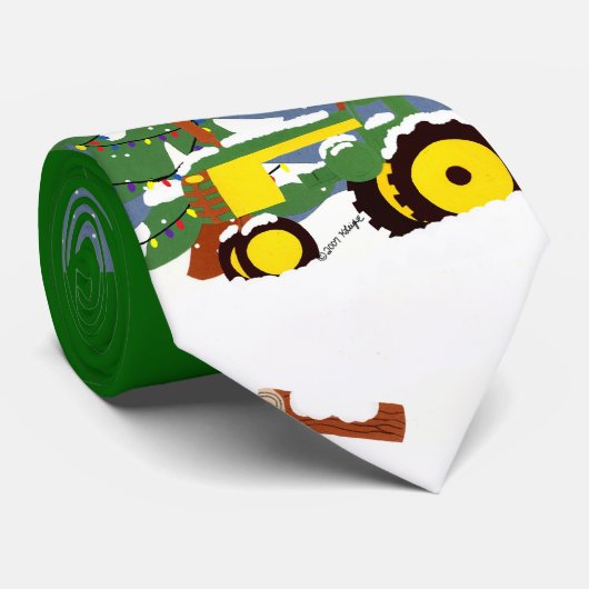 Trekker voor Kerstmis Stropdas (Opgerold)