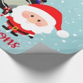 Trekker voor snelle Kerstmis, rendieren en Boerder Cadeaupapier (Hoek)