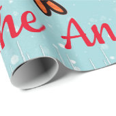 Trekker voor snelle Kerstmis, rendieren en Boerder Cadeaupapier (Rol Hoek)