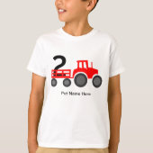 Trekker, vrachtwagen tweede verjaardag t-shirt (Voorkant)