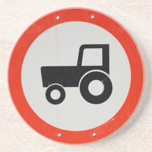 trekker zandsteen onderzetter (Voorkant)