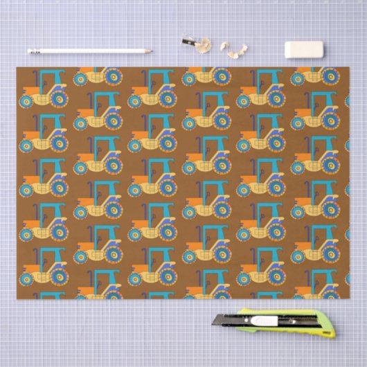 Trekkerbouw Tissuepapier (Craft)