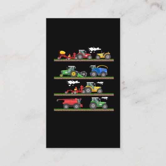 Trekkerij combineert oogstland visitekaartje (Voorkant)