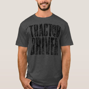 Trekkermachinistentractoren voor aanhangwagens van t-shirt