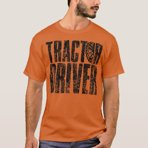 Trekkermachinistentractoren voor aanhangwagens van t-shirt