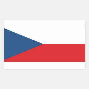 Trekkers van de Tsjechische Republiek* Rechthoekige Sticker