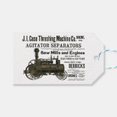 Trekkers van het Boerderij van de stoommotor Tract Cadeaulabel (Voorkant (Horizontaal))