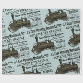 Trekkers van het Boerderij van de stoommotor Tract Cadeaupapier (Vlak)