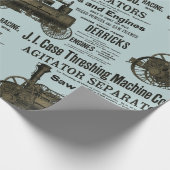 Trekkers van het Boerderij van de stoommotor Tract Cadeaupapier (Hoek)