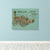 Trekkers van het Boerderij van de stoommotor Tract Canvas Afdruk (Insitu (Houten vloer))