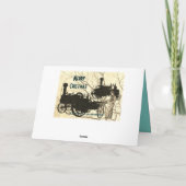 Trekkers van het Boerderij van de stoommotor Tract Feestdagen Kaart (Achterkant)