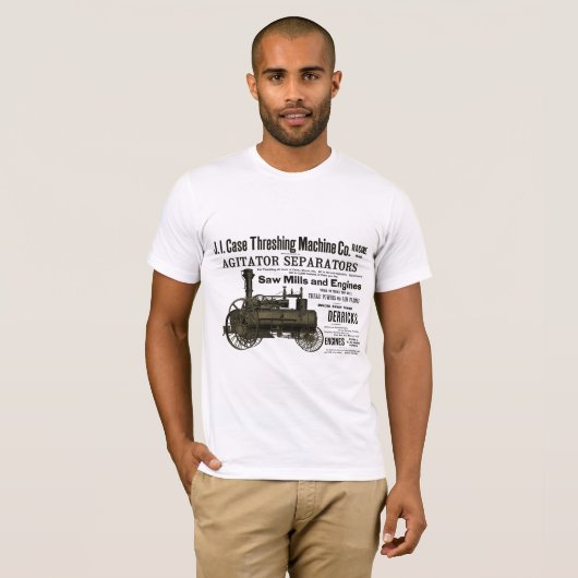 Trekkers van het Boerderij van de stoommotor Tract T-shirt (Voorkant volledig)