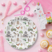 Trekkers van kalveren Fendag Papieren Bordje (Feest)