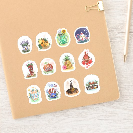 Trekkers voor magnetische woningen sticker (Notitieboek)