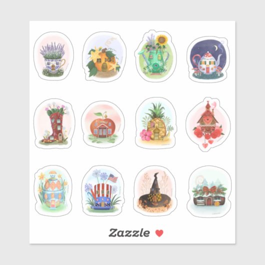 Trekkers voor magnetische woningen sticker (Vel)