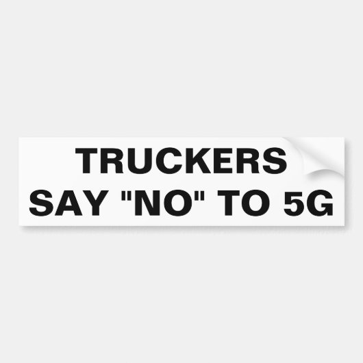 Trekkers zeggen nee tegen 5G Bumpersticker (Voorkant)