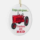 Trekkers zijn rood keramisch ornament (Rechts)