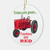 Trekkers zijn rood keramisch ornament (Links)